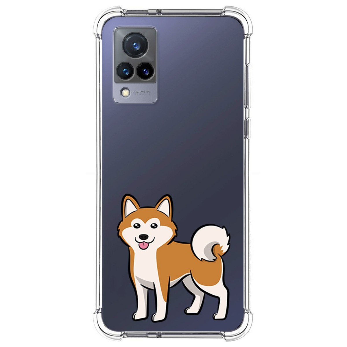 Funda Silicona Antigolpes para Vivo V21 5G diseño Perros 02 Dibujos