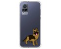 Funda Silicona Antigolpes para Vivo V21 5G diseño Perros 03 Dibujos