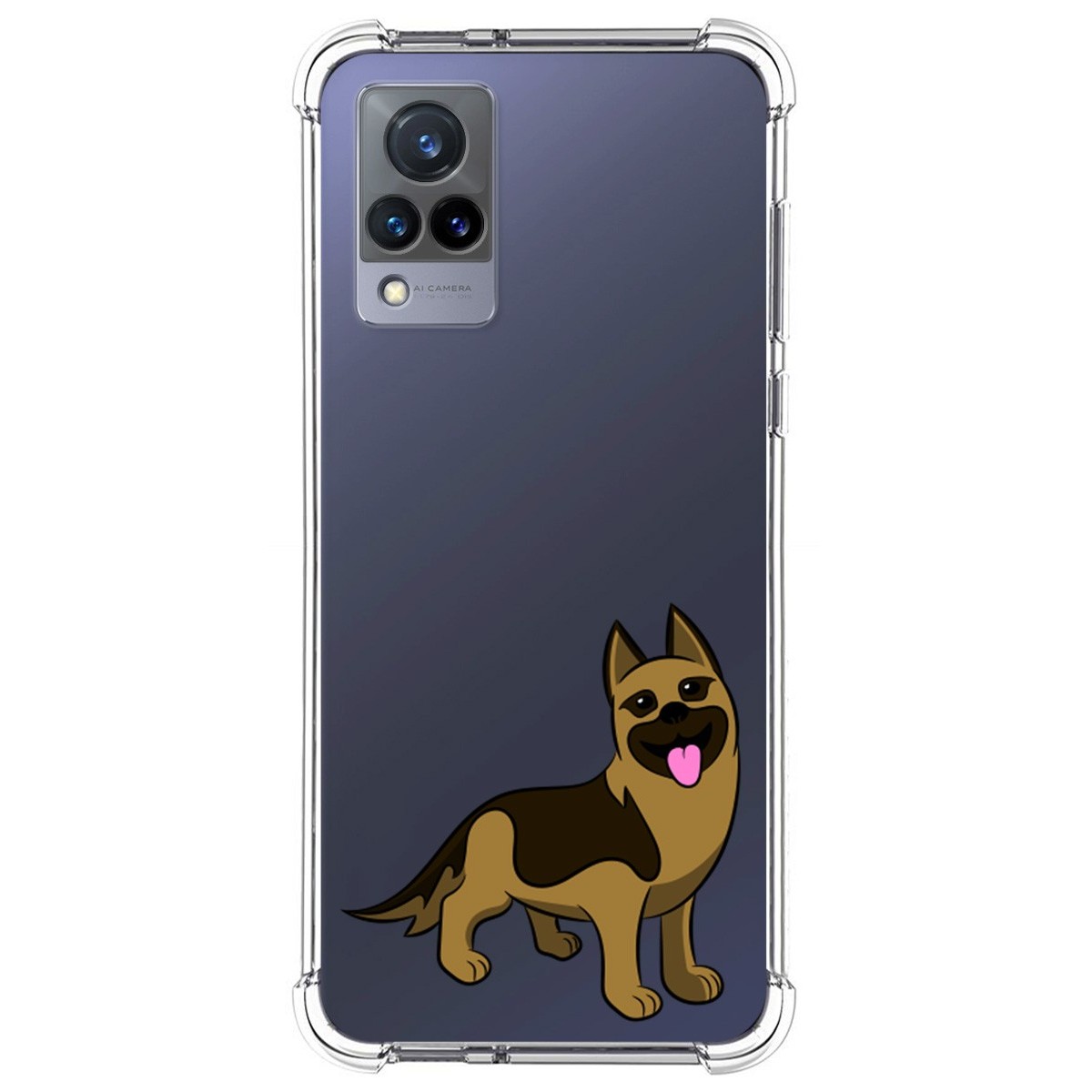 Funda Silicona Antigolpes para Vivo V21 5G diseño Perros 03 Dibujos