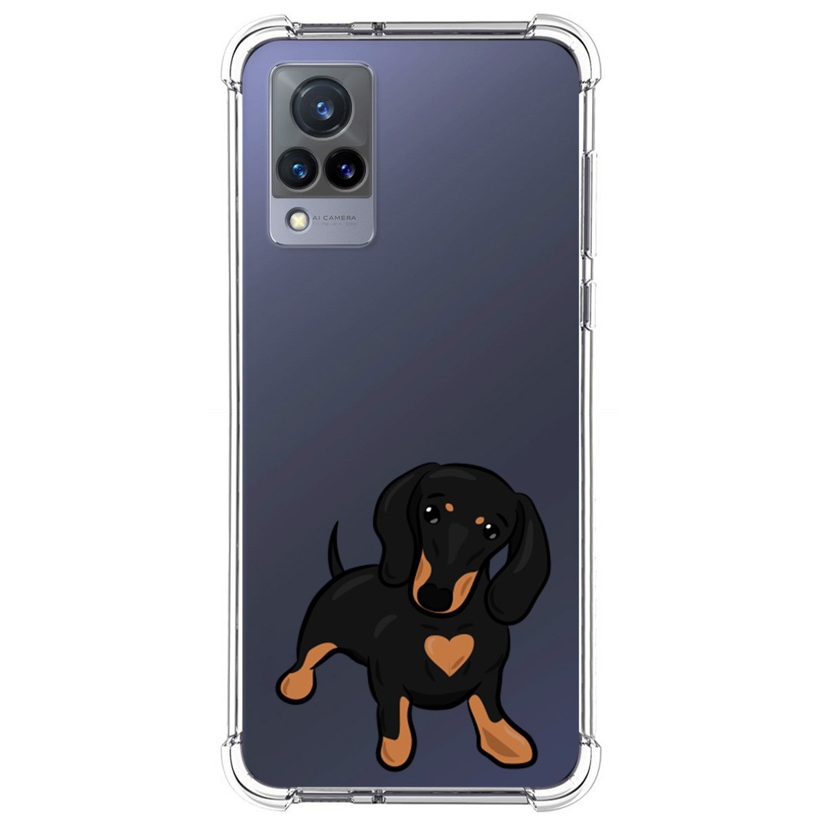 Funda Silicona Antigolpes para Vivo V21 5G diseño Perros 04 Dibujos