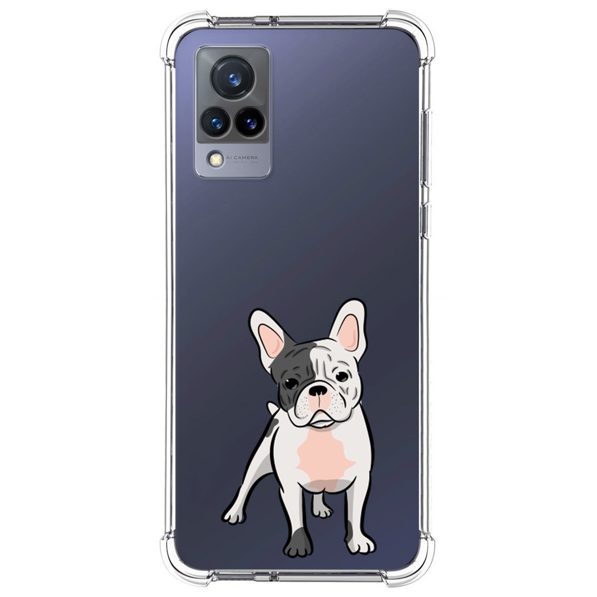 Funda Silicona Antigolpes para Vivo V21 5G diseño Perros 06 Dibujos
