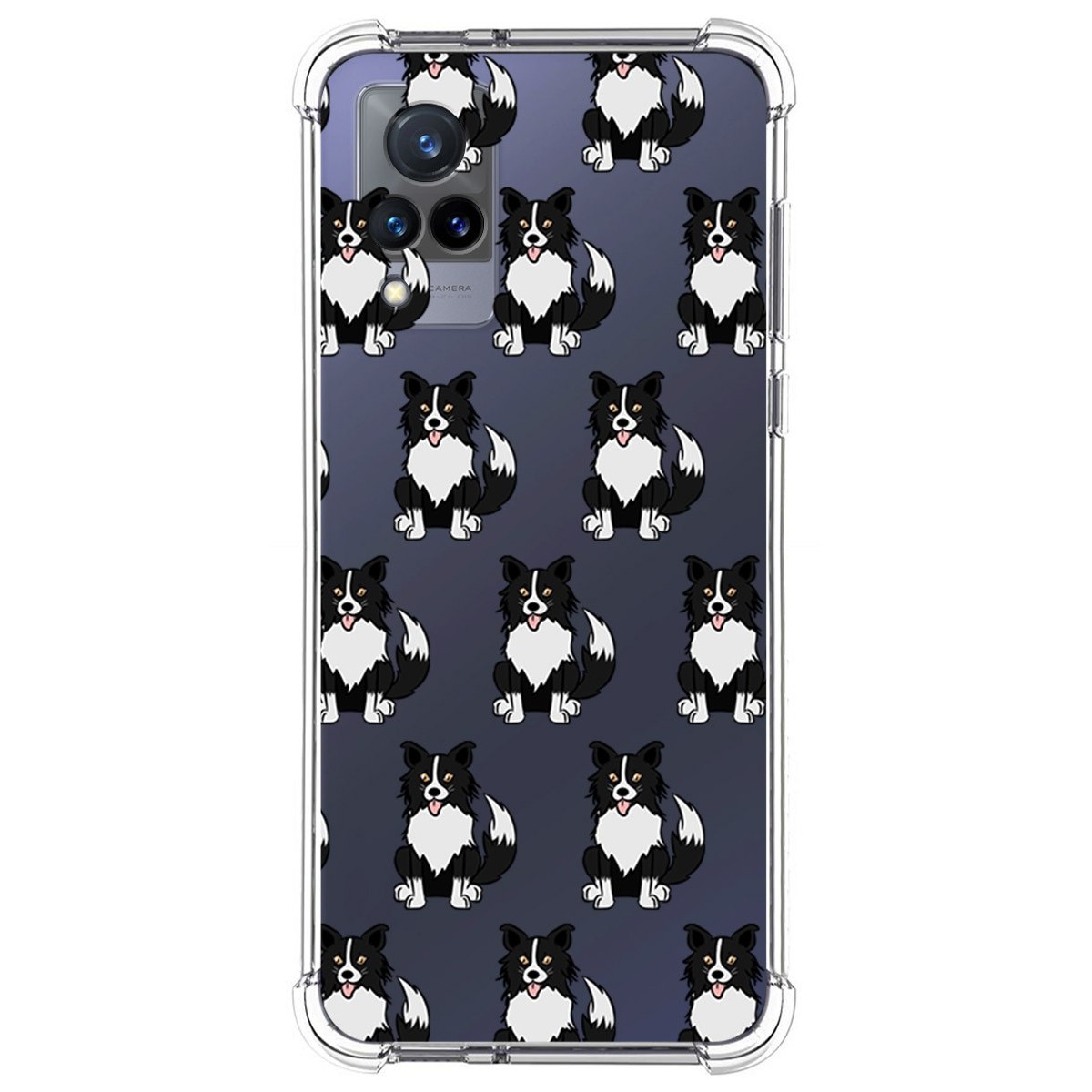 Funda Silicona Antigolpes para Vivo V21 5G diseño Perros 07 Dibujos