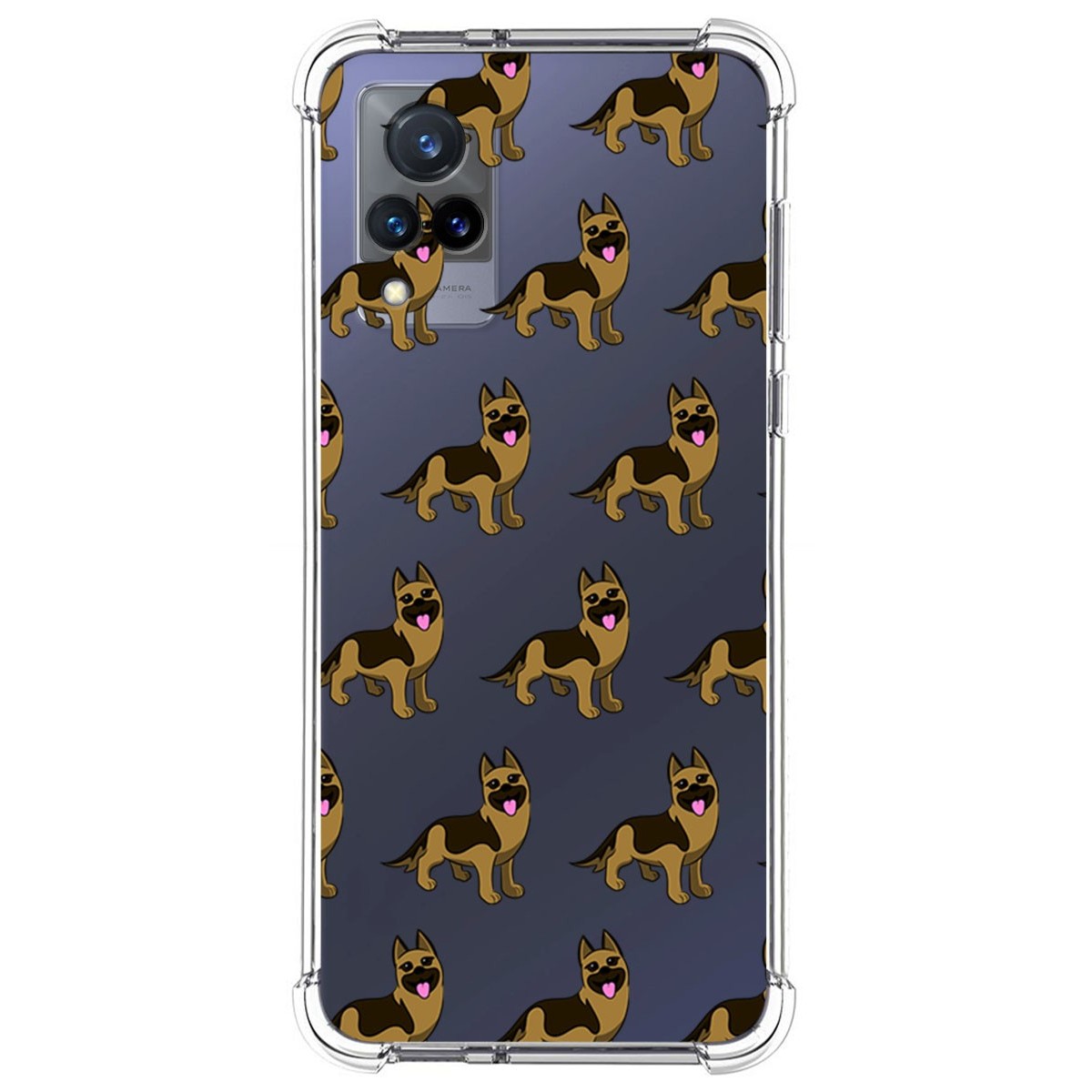 Funda Silicona Antigolpes para Vivo V21 5G diseño Perros 09 Dibujos