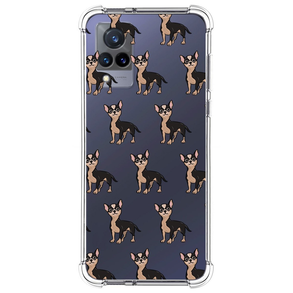 Funda Silicona Antigolpes para Vivo V21 5G diseño Perros 11 Dibujos