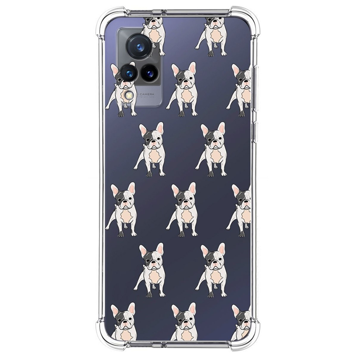 Funda Silicona Antigolpes para Vivo V21 5G diseño Perros 12 Dibujos