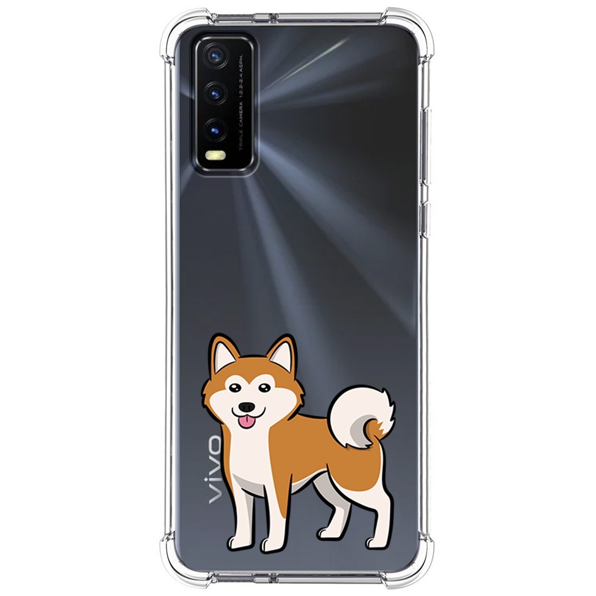 Funda Silicona Antigolpes para Vivo Y20s / Y11s diseño Perros 02 Dibujos
