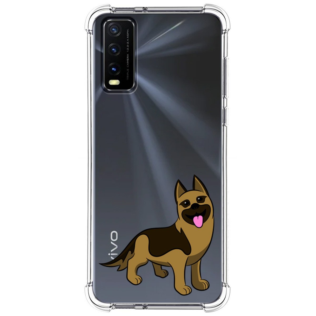Funda Silicona Antigolpes para Vivo Y20s / Y11s diseño Perros 03 Dibujos