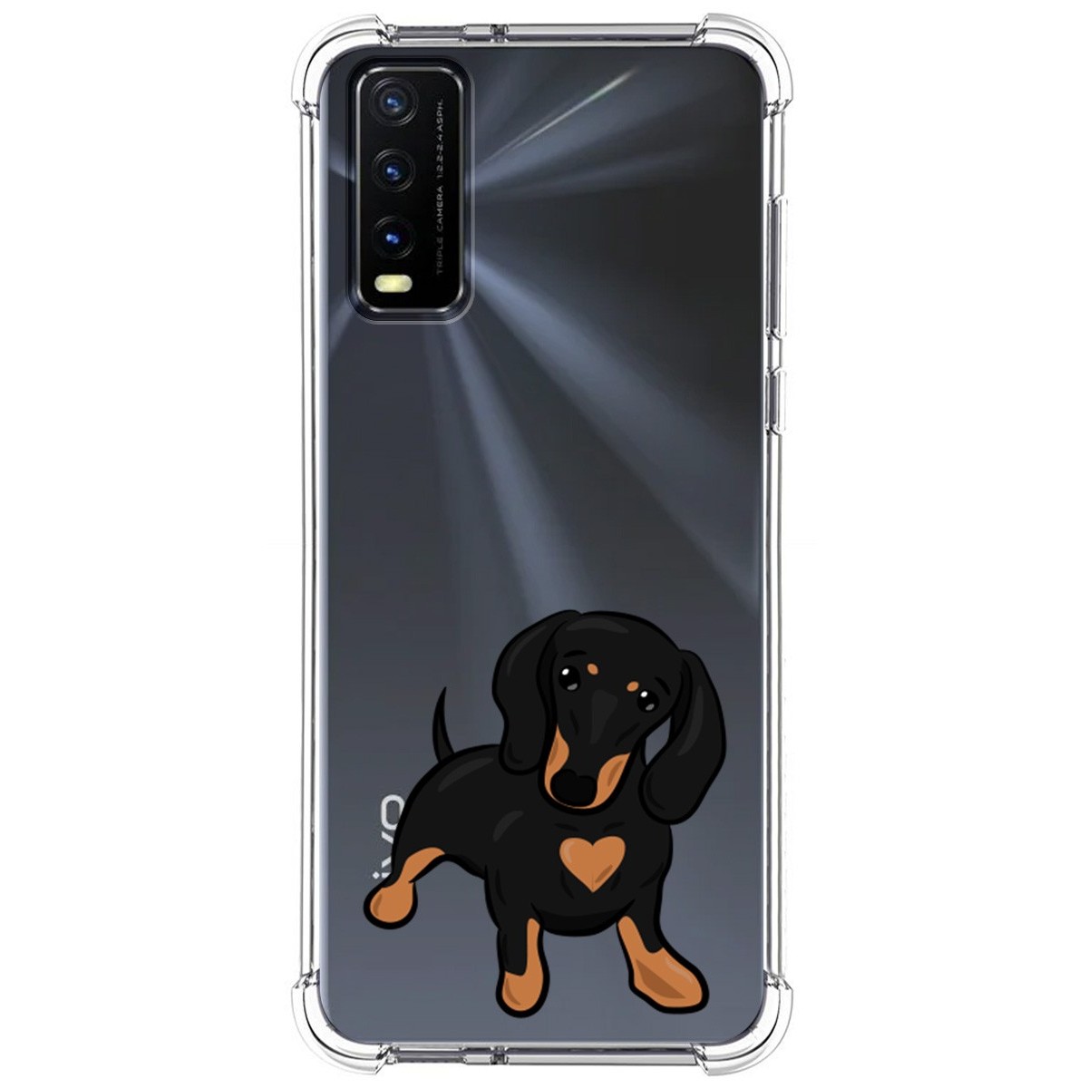 Funda Silicona Antigolpes para Vivo Y20s / Y11s diseño Perros 04 Dibujos