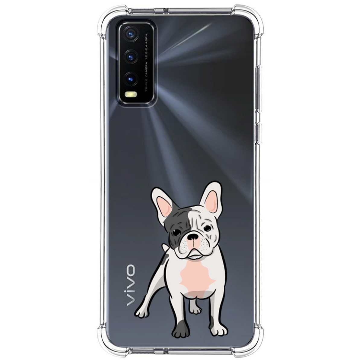 Funda Silicona Antigolpes para Vivo Y20s / Y11s diseño Perros 06 Dibujos