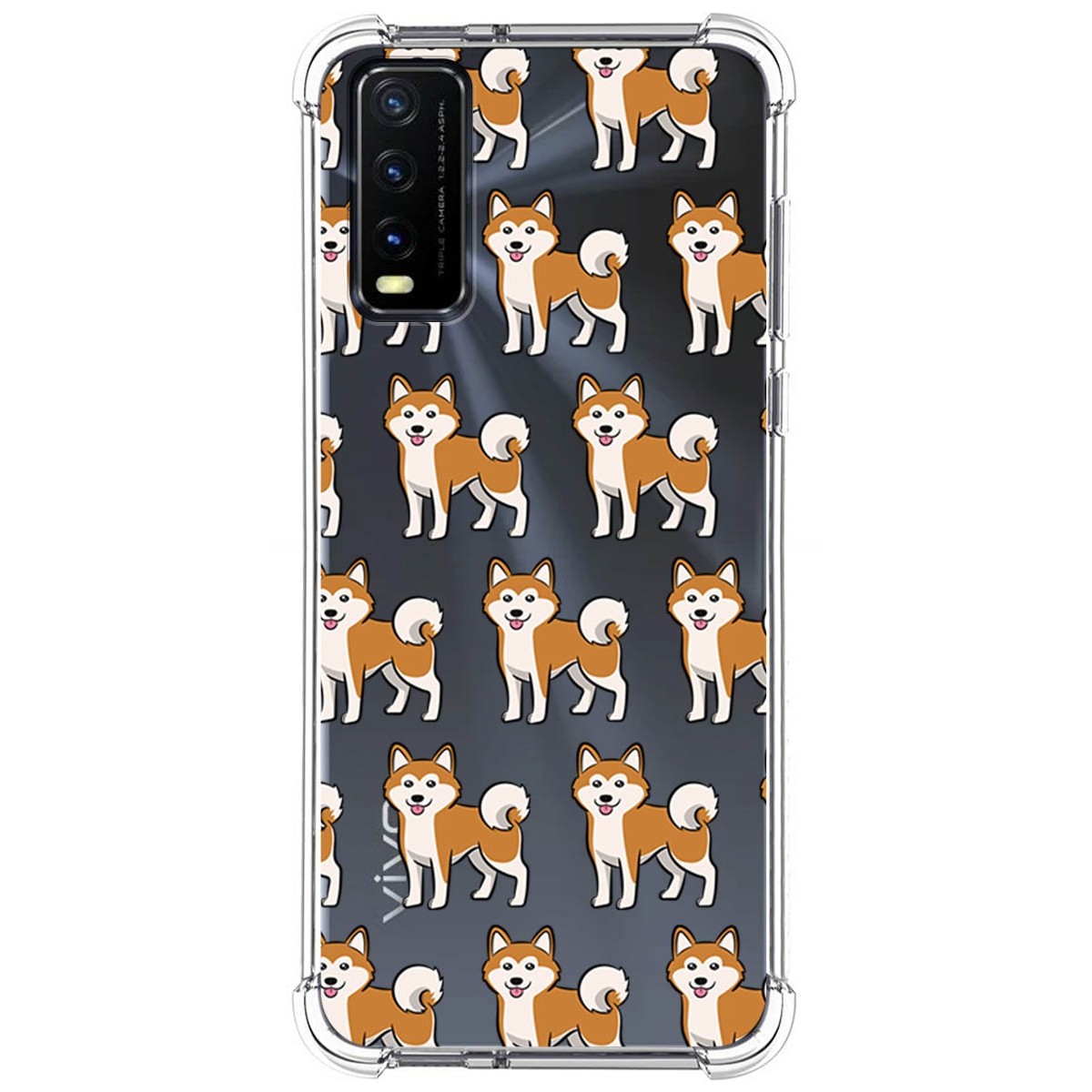 Funda Silicona Antigolpes para Vivo Y20s / Y11s diseño Perros 08 Dibujos