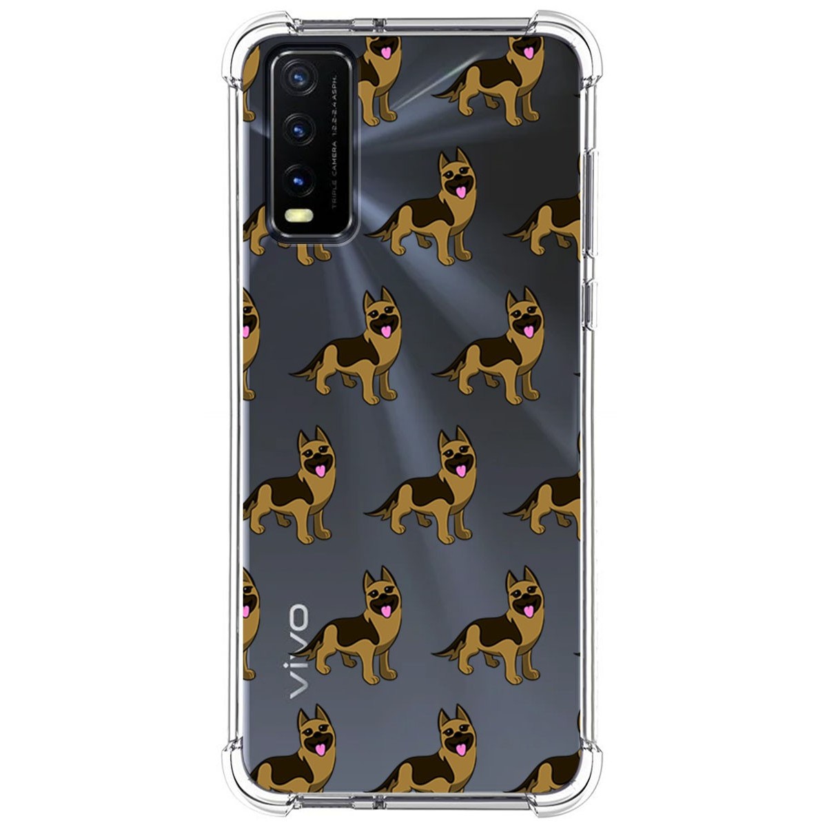 Funda Silicona Antigolpes para Vivo Y20s / Y11s diseño Perros 09 Dibujos