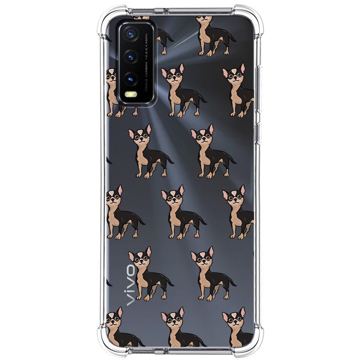 Funda Silicona Antigolpes para Vivo Y20s / Y11s diseño Perros 11 Dibujos