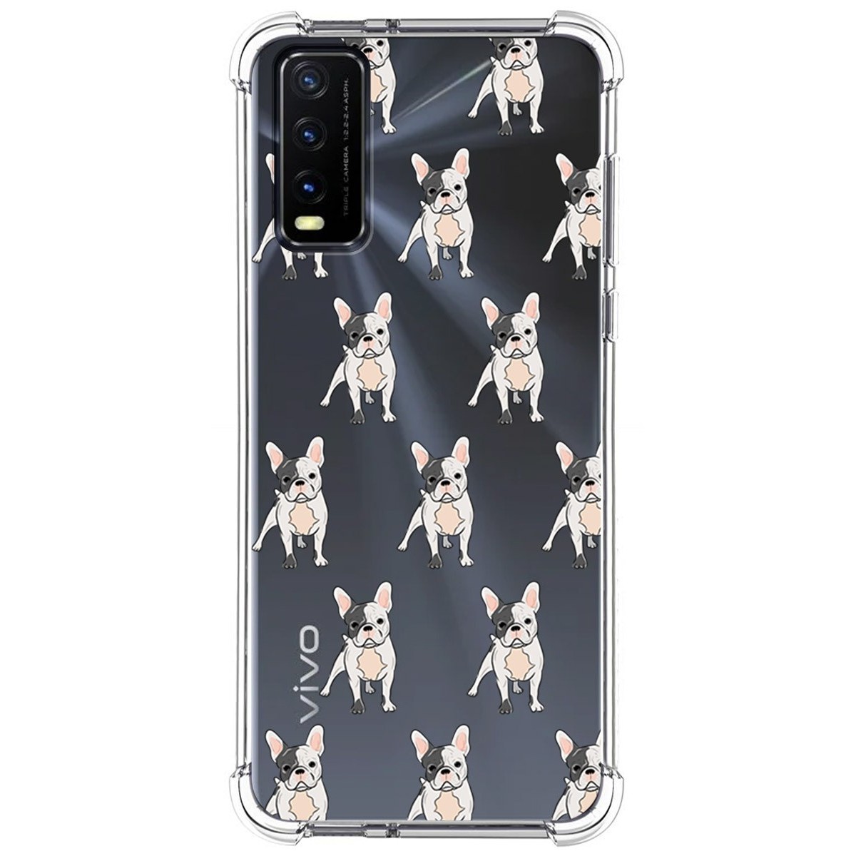 Funda Silicona Antigolpes para Vivo Y20s / Y11s diseño Perros 12 Dibujos