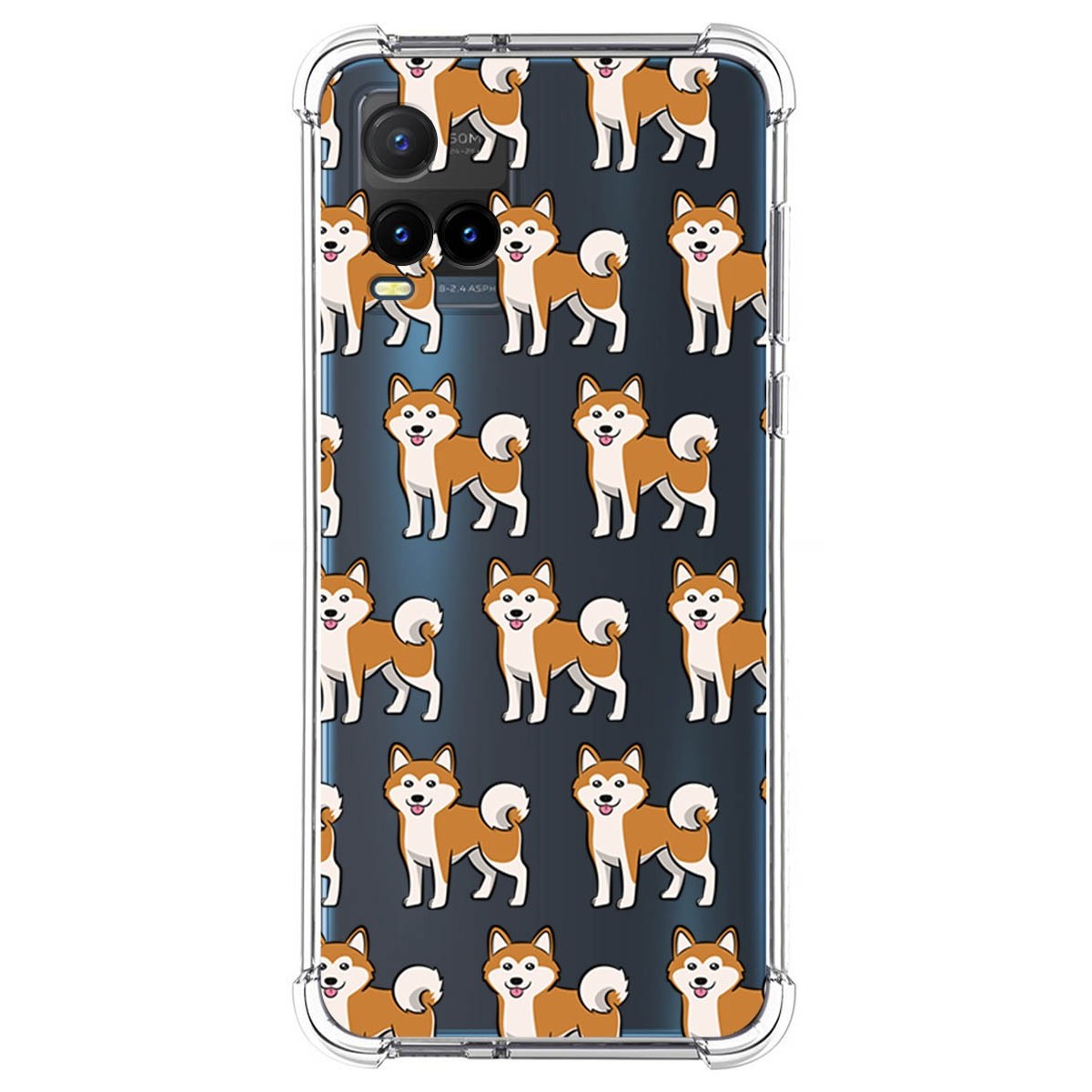 Funda Silicona Antigolpes para Vivo Y21 / Y21s / Y33s diseño Perros 08 Dibujos