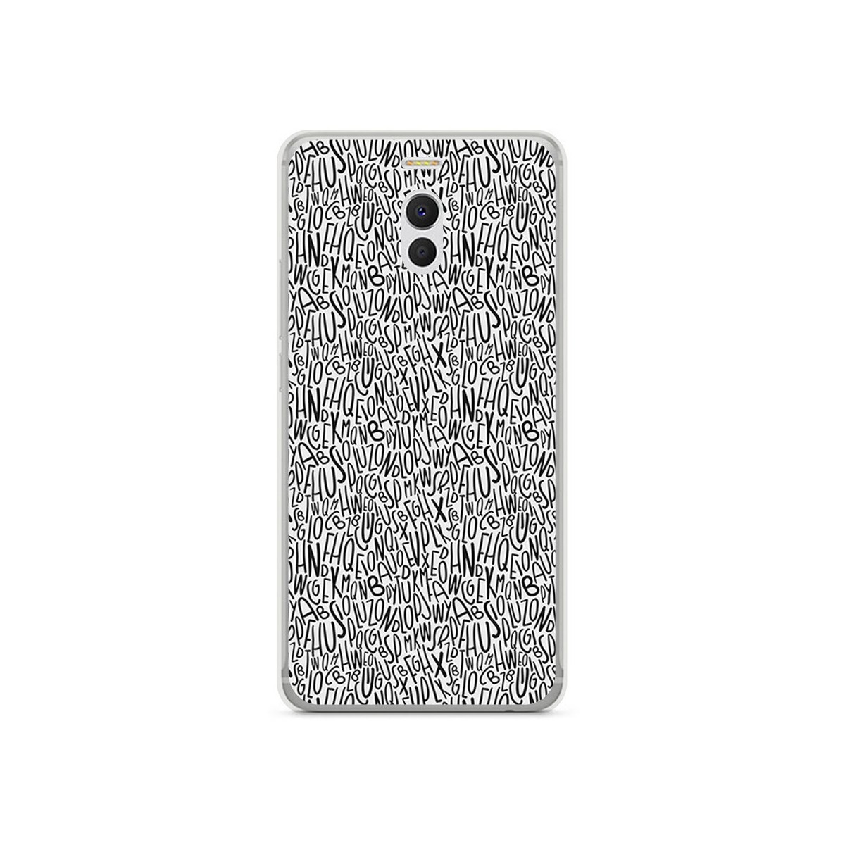 Funda Gel Tpu para Meizu M6 Note Diseño Letras Dibujos