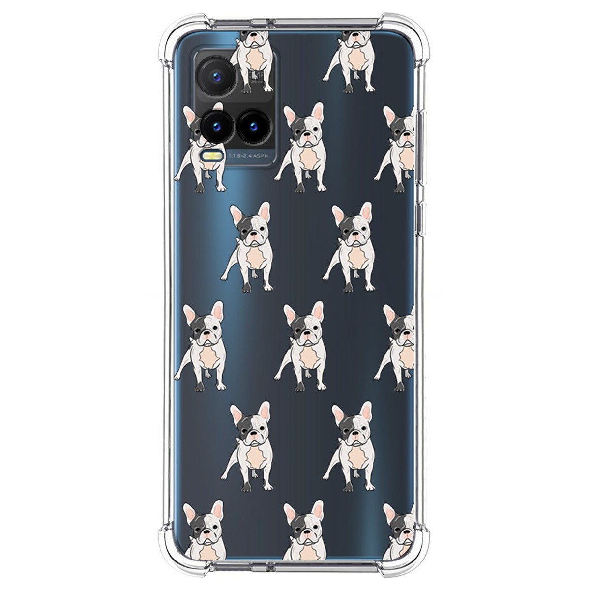Funda Silicona Antigolpes para Vivo Y21 / Y21s / Y33s diseño Perros 12 Dibujos
