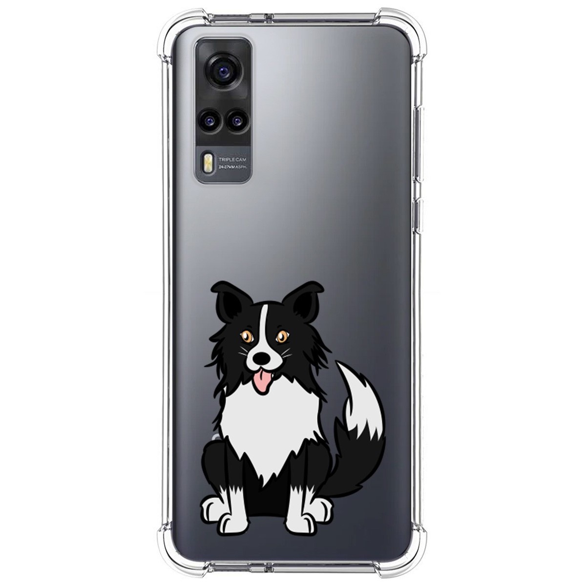 Funda Silicona Antigolpes para Vivo Y52 5G / Y72 5G diseño Perros 01 Dibujos