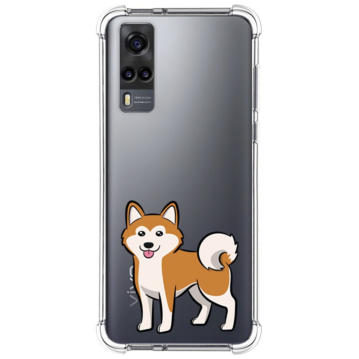 Funda Silicona Antigolpes para Vivo Y52 5G / Y72 5G diseño Perros 02 Dibujos