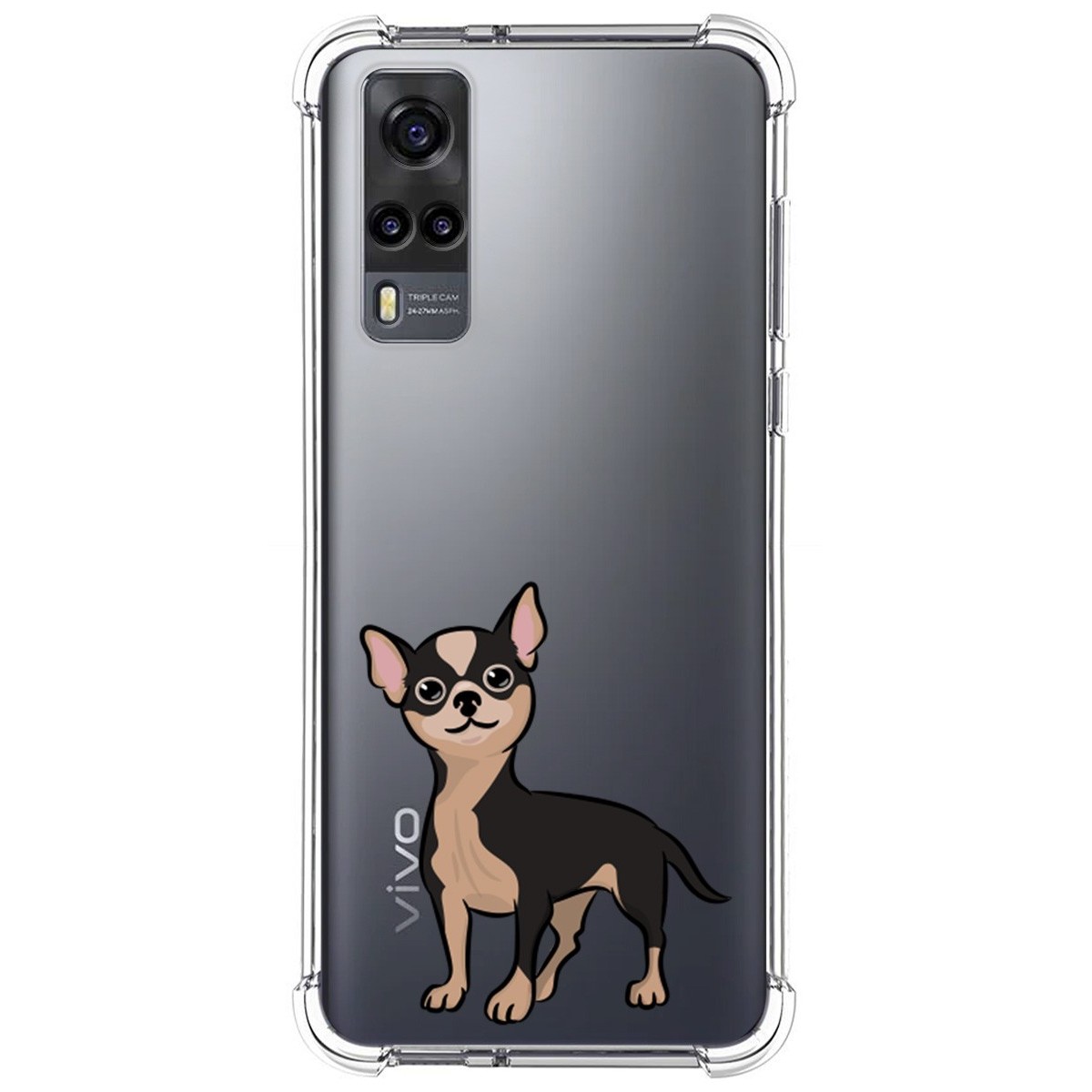 Funda Silicona Antigolpes para Vivo Y52 5G / Y72 5G diseño Perros 05 Dibujos