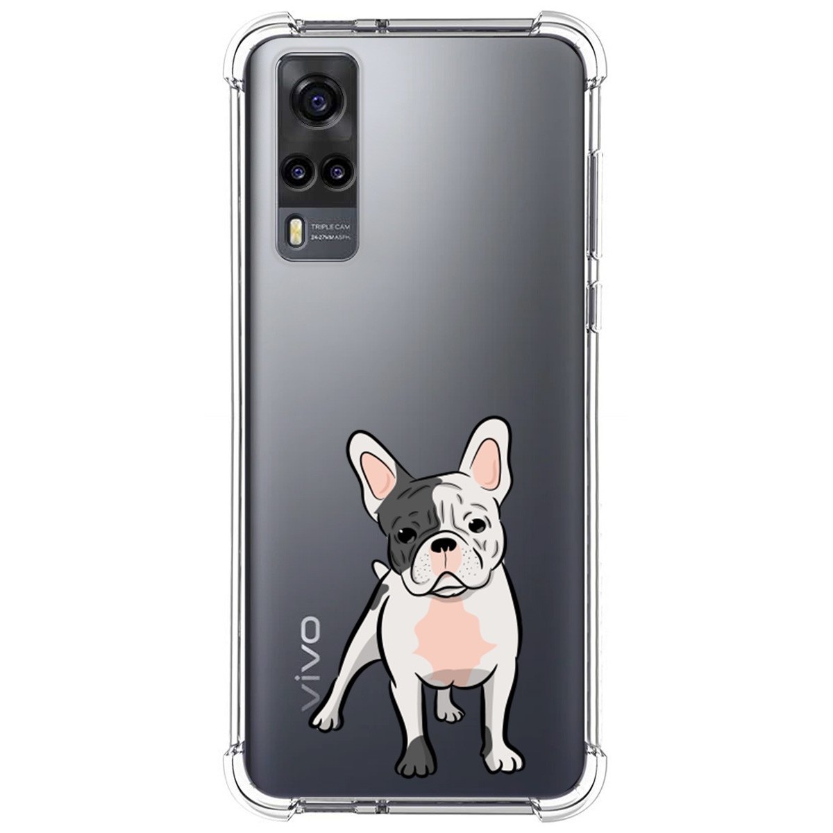 Funda Silicona Antigolpes para Vivo Y52 5G / Y72 5G diseño Perros 06 Dibujos