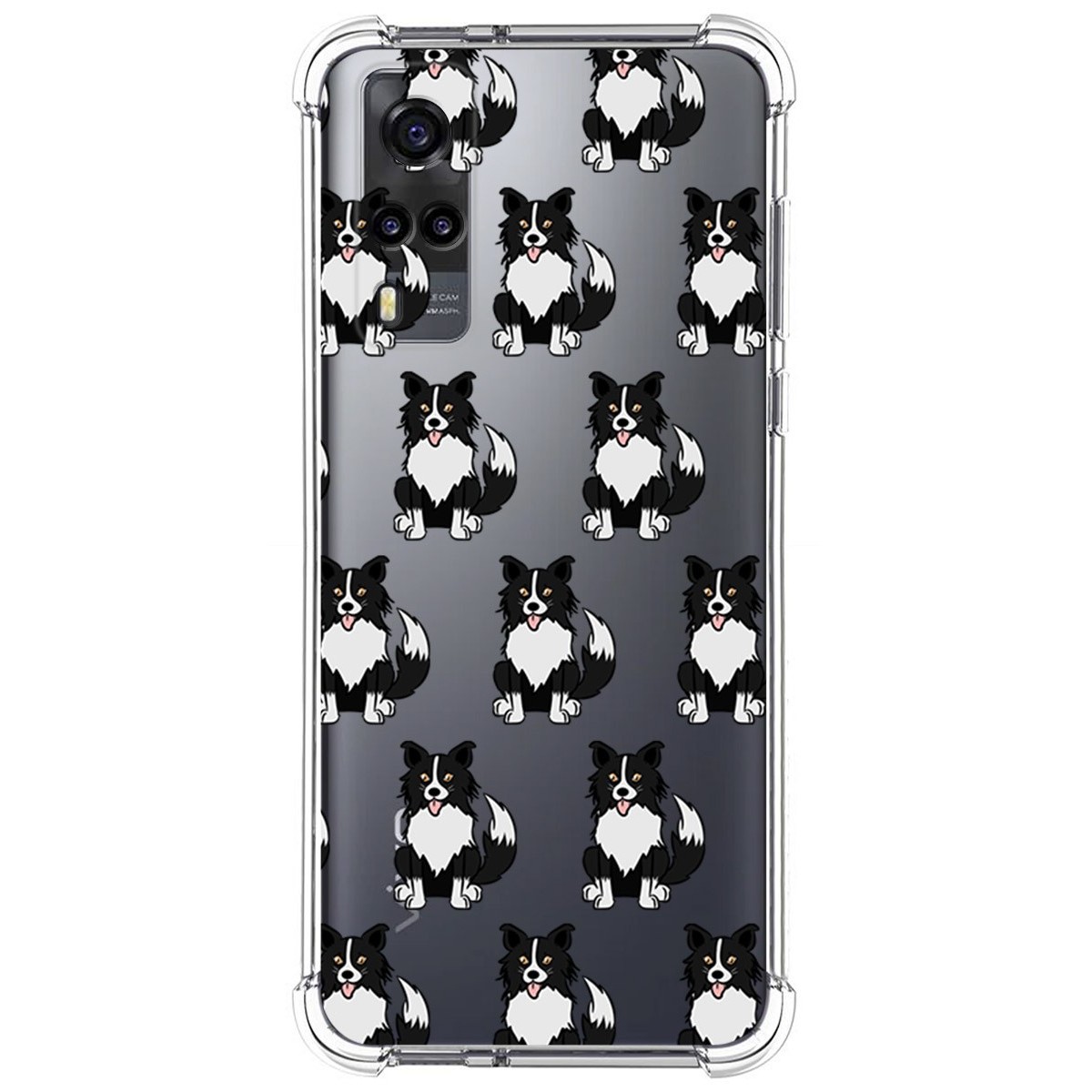 Funda Silicona Antigolpes para Vivo Y52 5G / Y72 5G diseño Perros 07 Dibujos