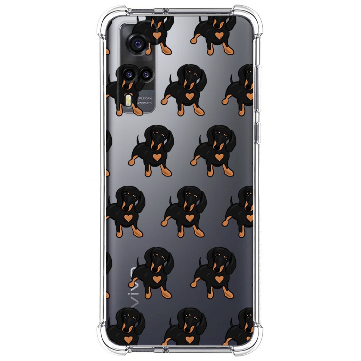 Funda Silicona Antigolpes para Vivo Y52 5G / Y72 5G diseño Perros 10 Dibujos
