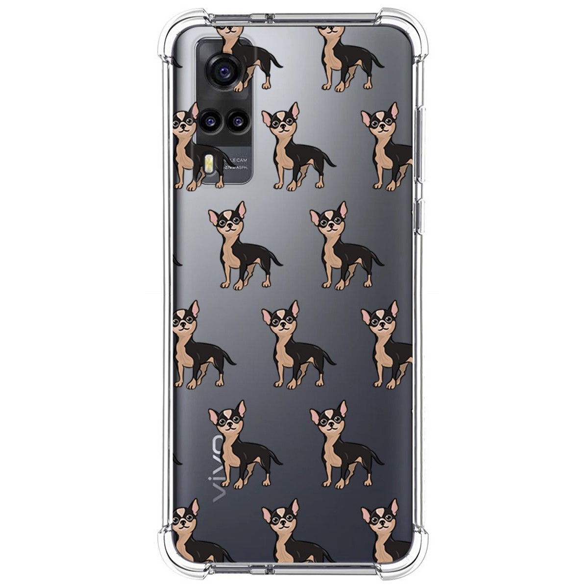 Funda Silicona Antigolpes para Vivo Y52 5G / Y72 5G diseño Perros 11 Dibujos