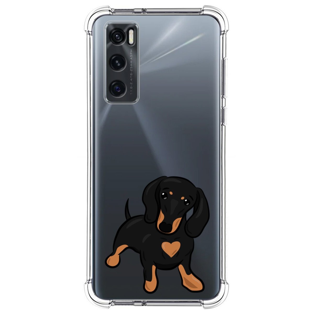 Funda Silicona Antigolpes para Vivo Y70 diseño Perros 04 Dibujos