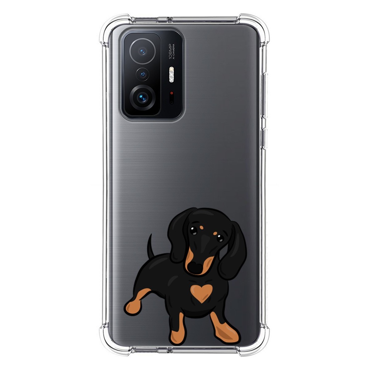 Funda Silicona Antigolpes para Xiaomi 11T 5G / 11T Pro 5G diseño Perros 04 Dibujos