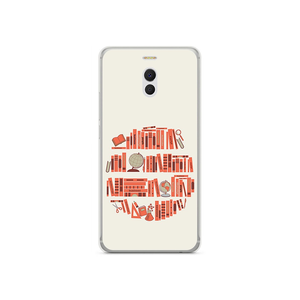 Funda Gel Tpu para Meizu M6 Note Diseño Mundo Libro Dibujos