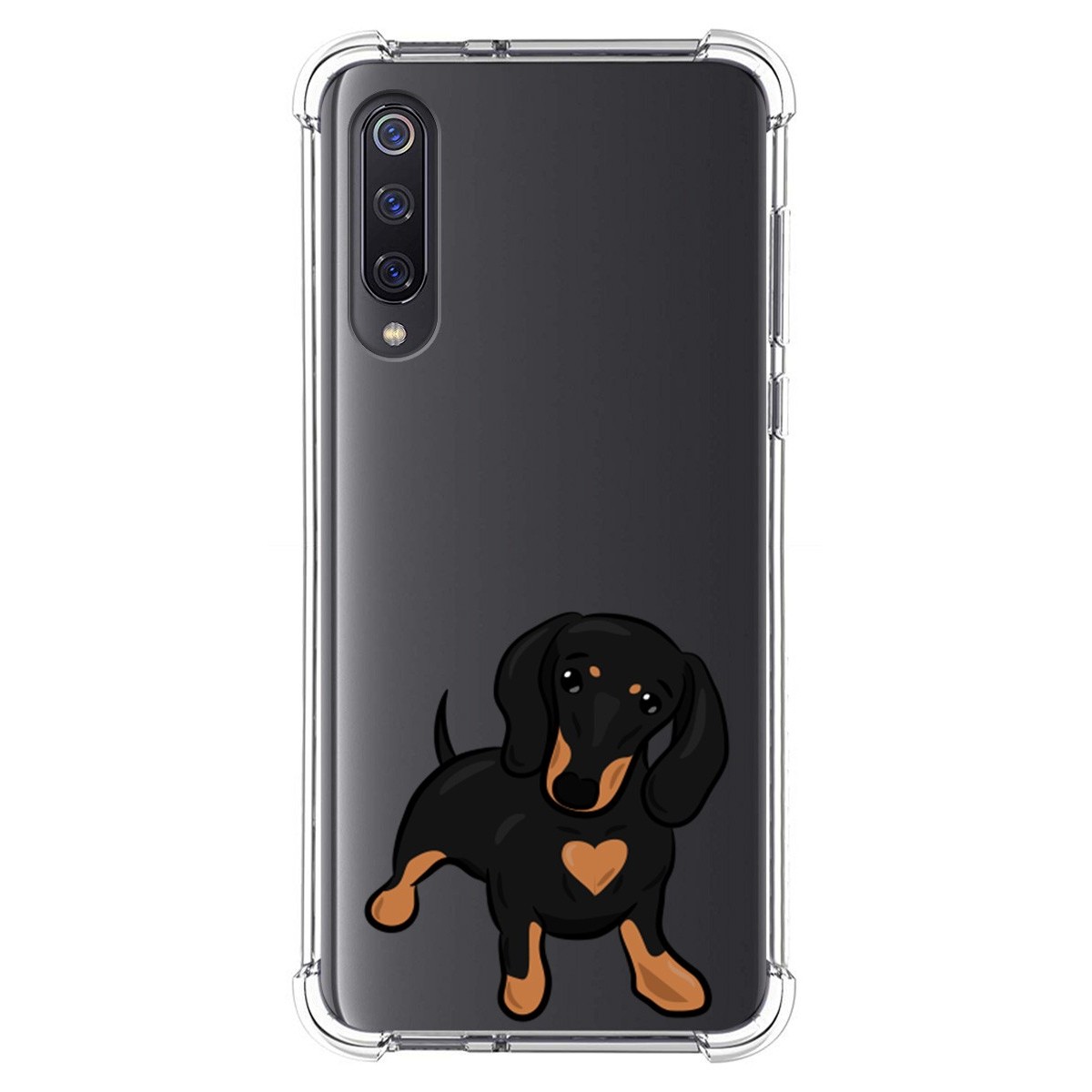 Funda Silicona Antigolpes para Xiaomi Mi 9 diseño Perros 04 Dibujos