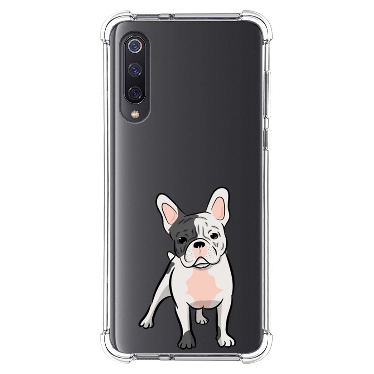 Funda Silicona Antigolpes para Xiaomi Mi 9 diseño Perros 06 Dibujos