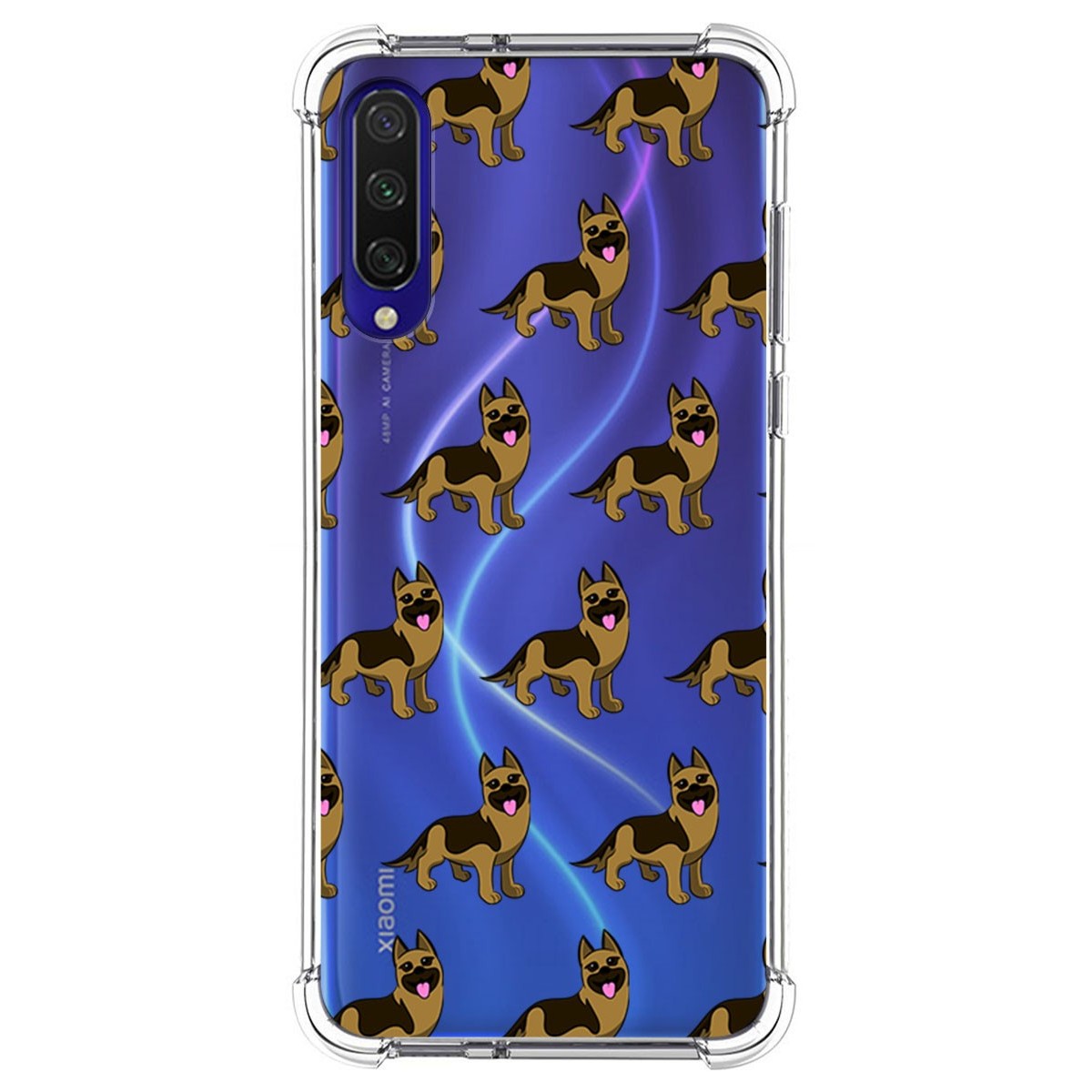Funda Silicona Antigolpes para Xiaomi Mi 9 Lite diseño Perros 09 Dibujos