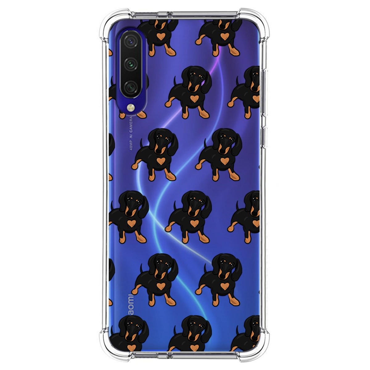 Funda Silicona Antigolpes para Xiaomi Mi 9 Lite diseño Perros 10 Dibujos