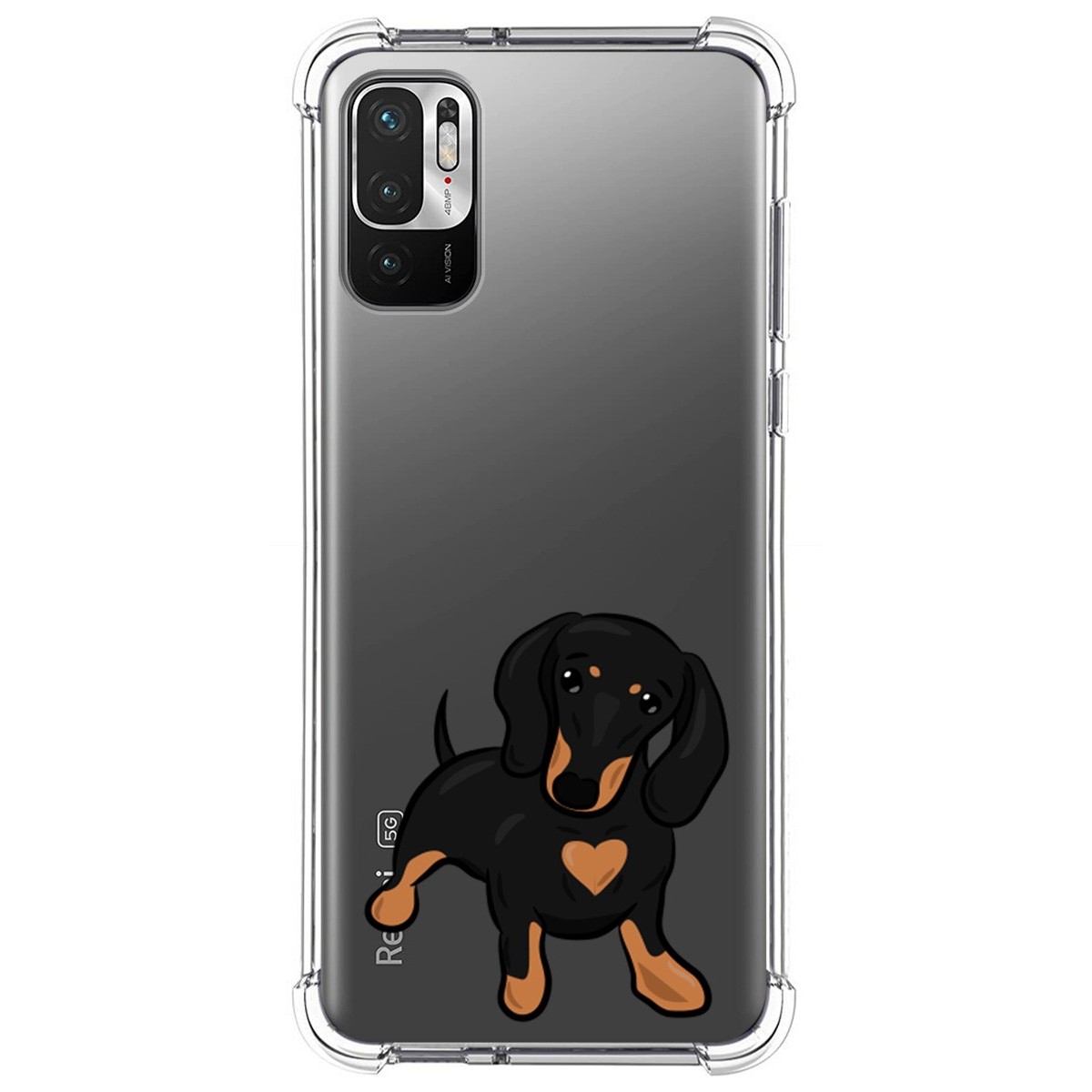 Funda Silicona Antigolpes para Xiaomi Redmi Note 10 5G / POCO M3 Pro 5G diseño Perros 04 Dibujos