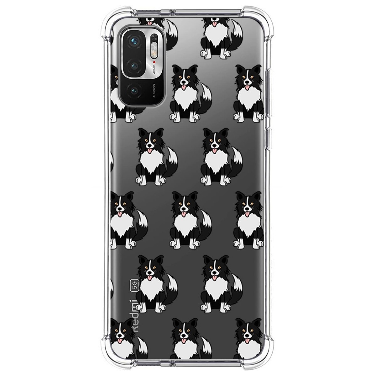 Funda Silicona Antigolpes para Xiaomi Redmi Note 10 5G / POCO M3 Pro 5G diseño Perros 07 Dibujos