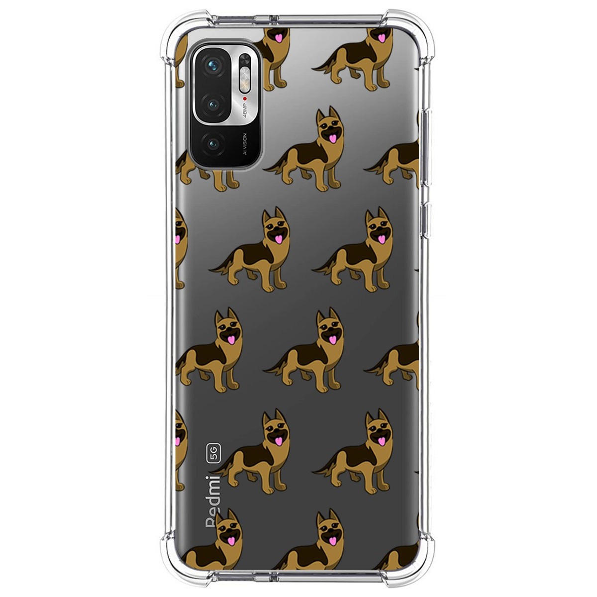 Funda Silicona Antigolpes para Xiaomi Redmi Note 10 5G / POCO M3 Pro 5G diseño Perros 09 Dibujos