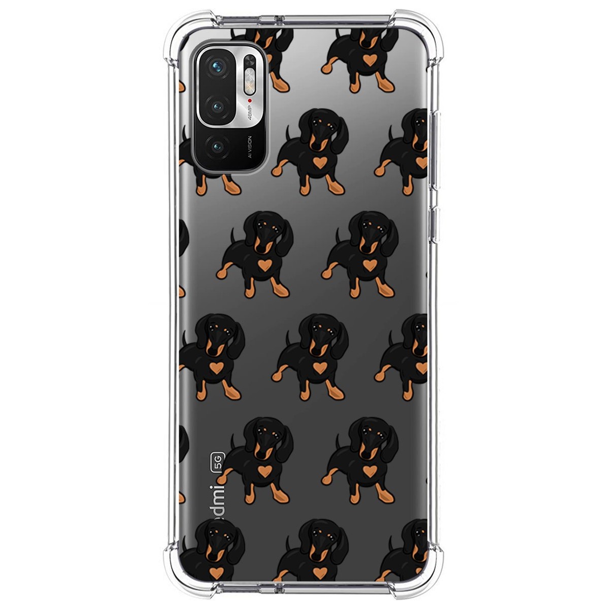 Funda Silicona Antigolpes para Xiaomi Redmi Note 10 5G / POCO M3 Pro 5G diseño Perros 10 Dibujos