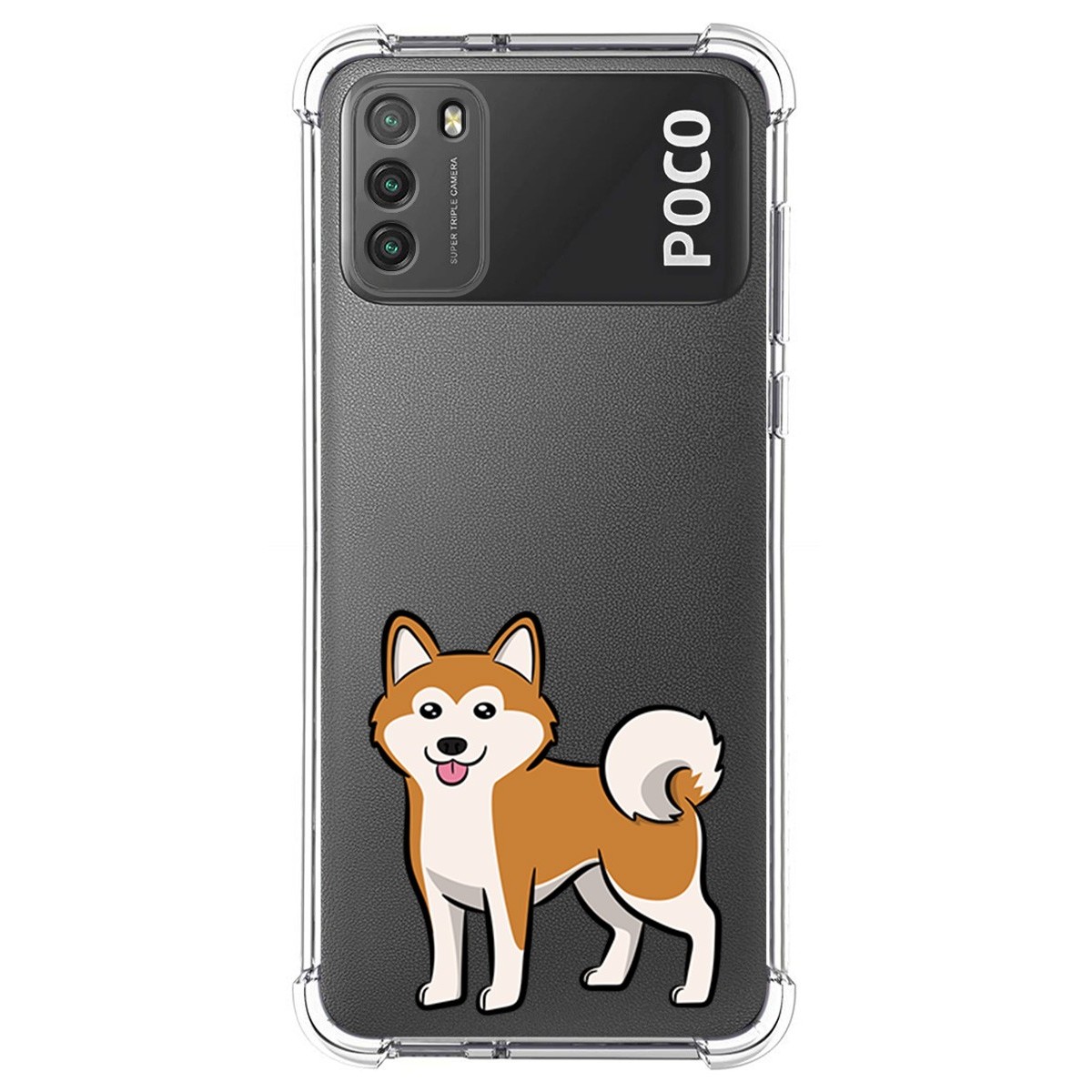Funda Silicona Antigolpes para Xiaomi POCO M3 / Redmi 9T diseño Perros 02 Dibujos