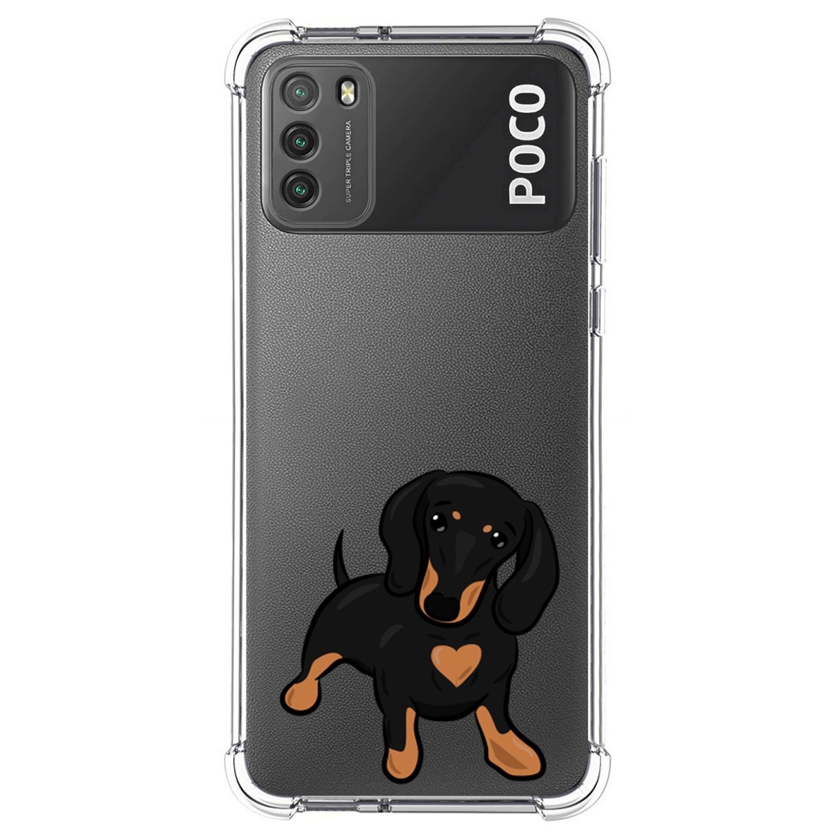 Funda Silicona Antigolpes para Xiaomi POCO M3 / Redmi 9T diseño Perros 04 Dibujos