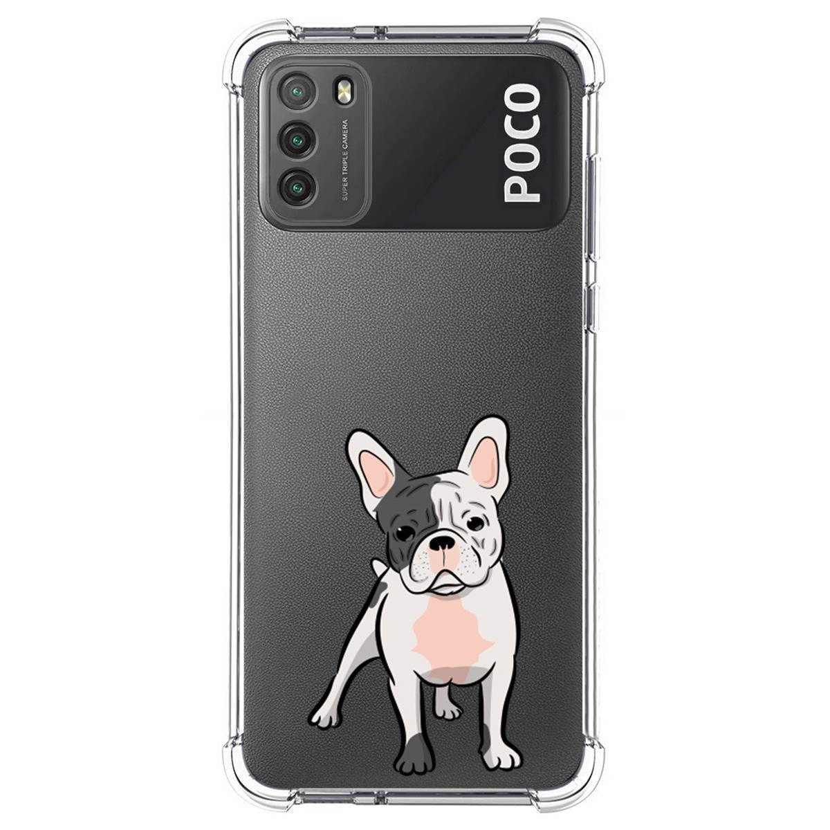 Funda Silicona Antigolpes para Xiaomi POCO M3 / Redmi 9T diseño Perros 06 Dibujos