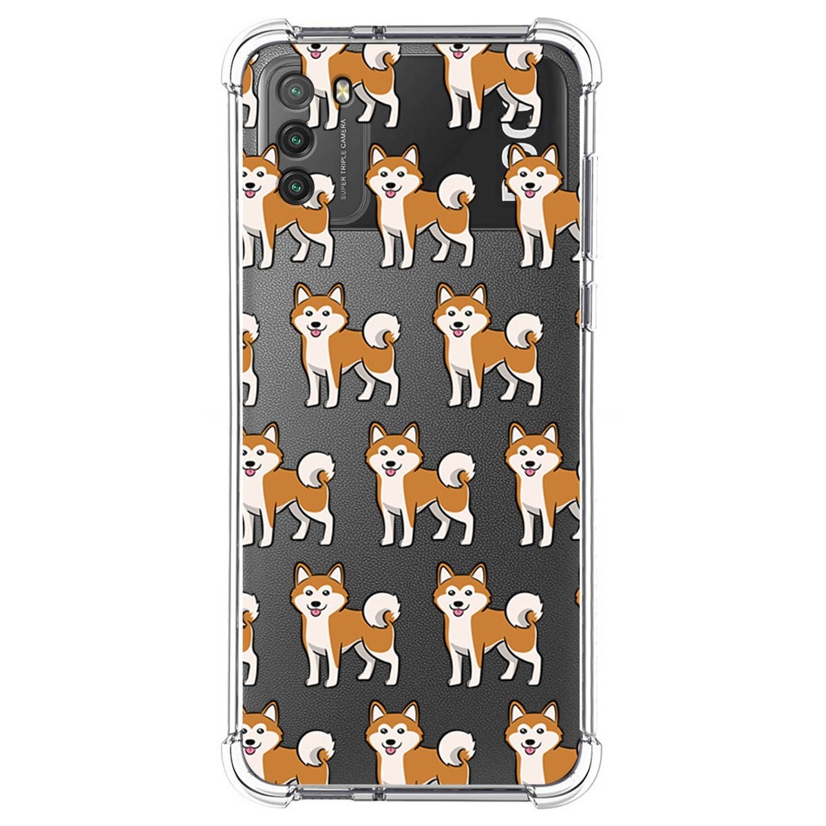 Funda Silicona Antigolpes para Xiaomi POCO M3 / Redmi 9T diseño Perros 08 Dibujos