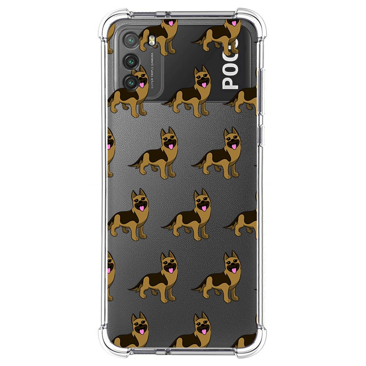 Funda Silicona Antigolpes para Xiaomi POCO M3 / Redmi 9T diseño Perros 09 Dibujos