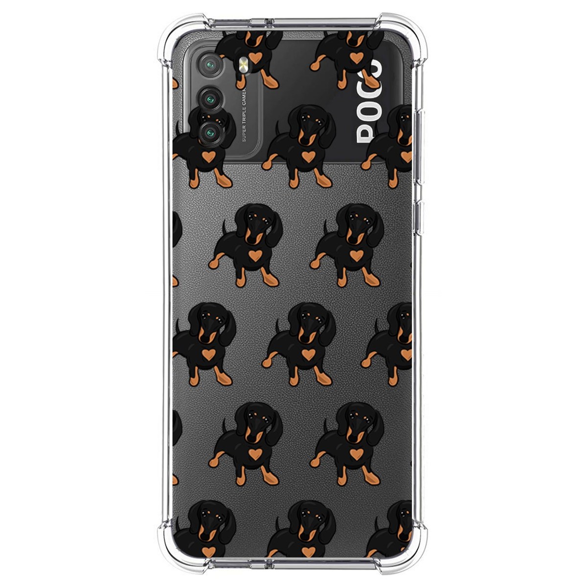Funda Silicona Antigolpes para Xiaomi POCO M3 / Redmi 9T diseño Perros 10 Dibujos