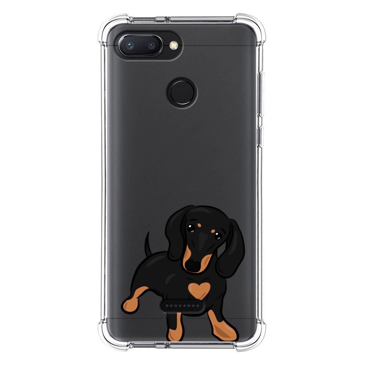 Funda Silicona Antigolpes para Xiaomi Redmi 6 diseño Perros 04 Dibujos
