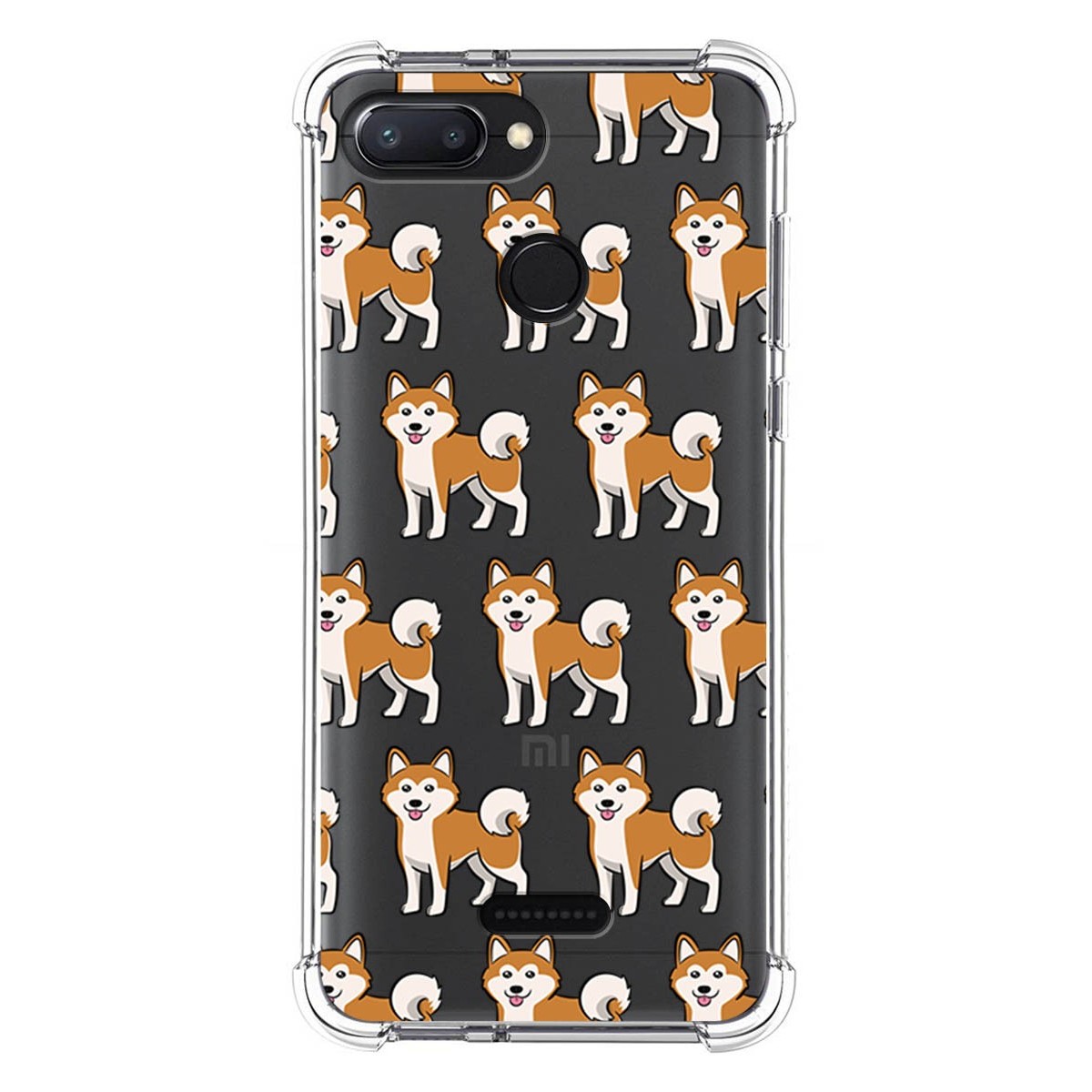 Funda Silicona Antigolpes para Xiaomi Redmi 6 diseño Perros 08 Dibujos