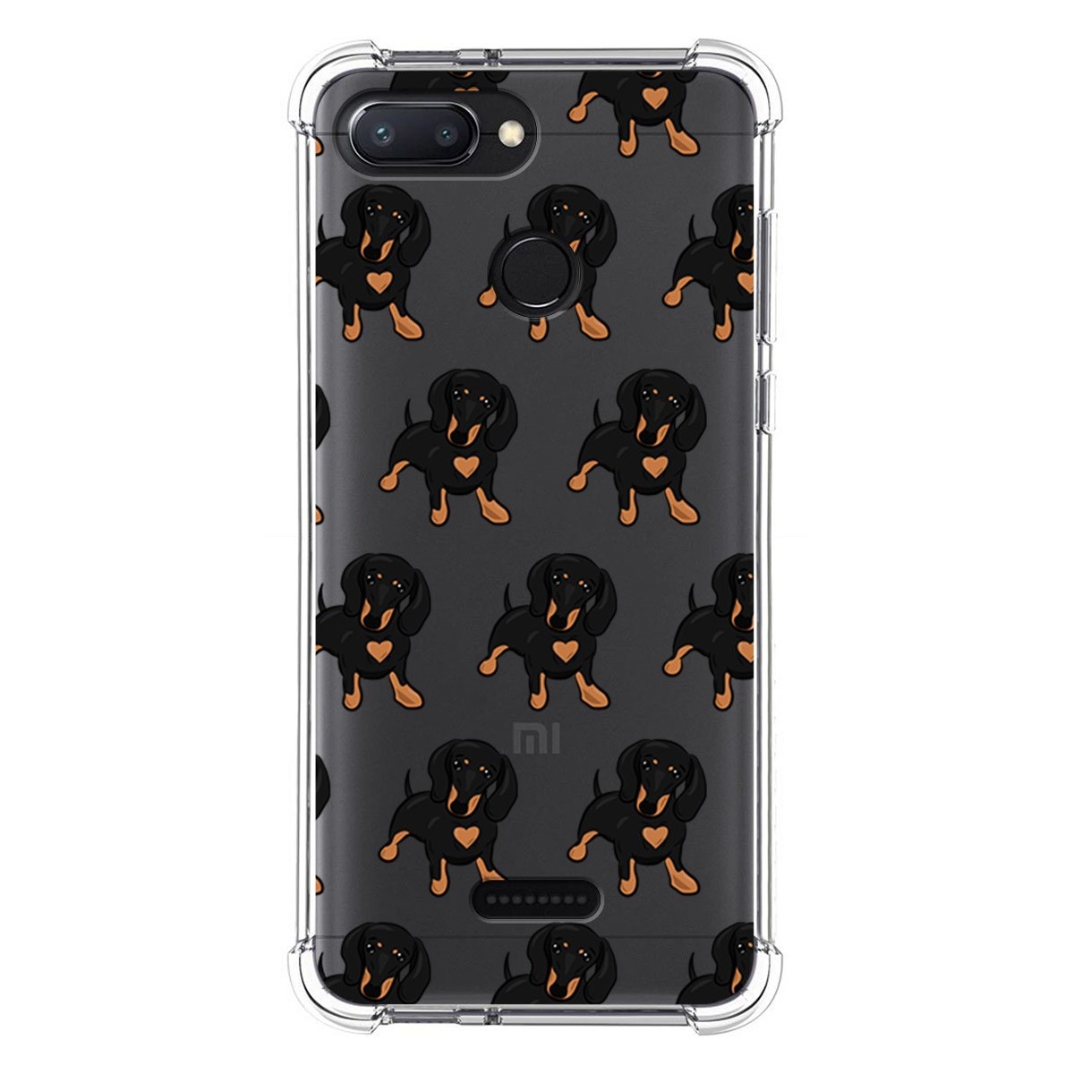 Funda Silicona Antigolpes para Xiaomi Redmi 6 diseño Perros 10 Dibujos