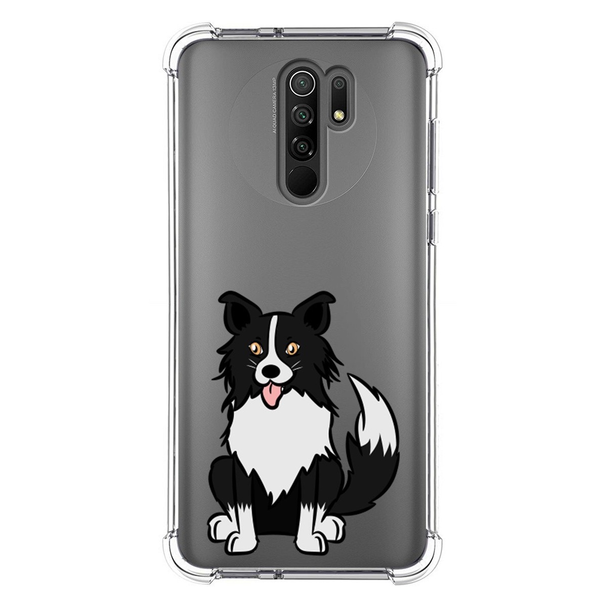 Funda Silicona Antigolpes para Xiaomi Redmi 9 diseño Perros 01 Dibujos