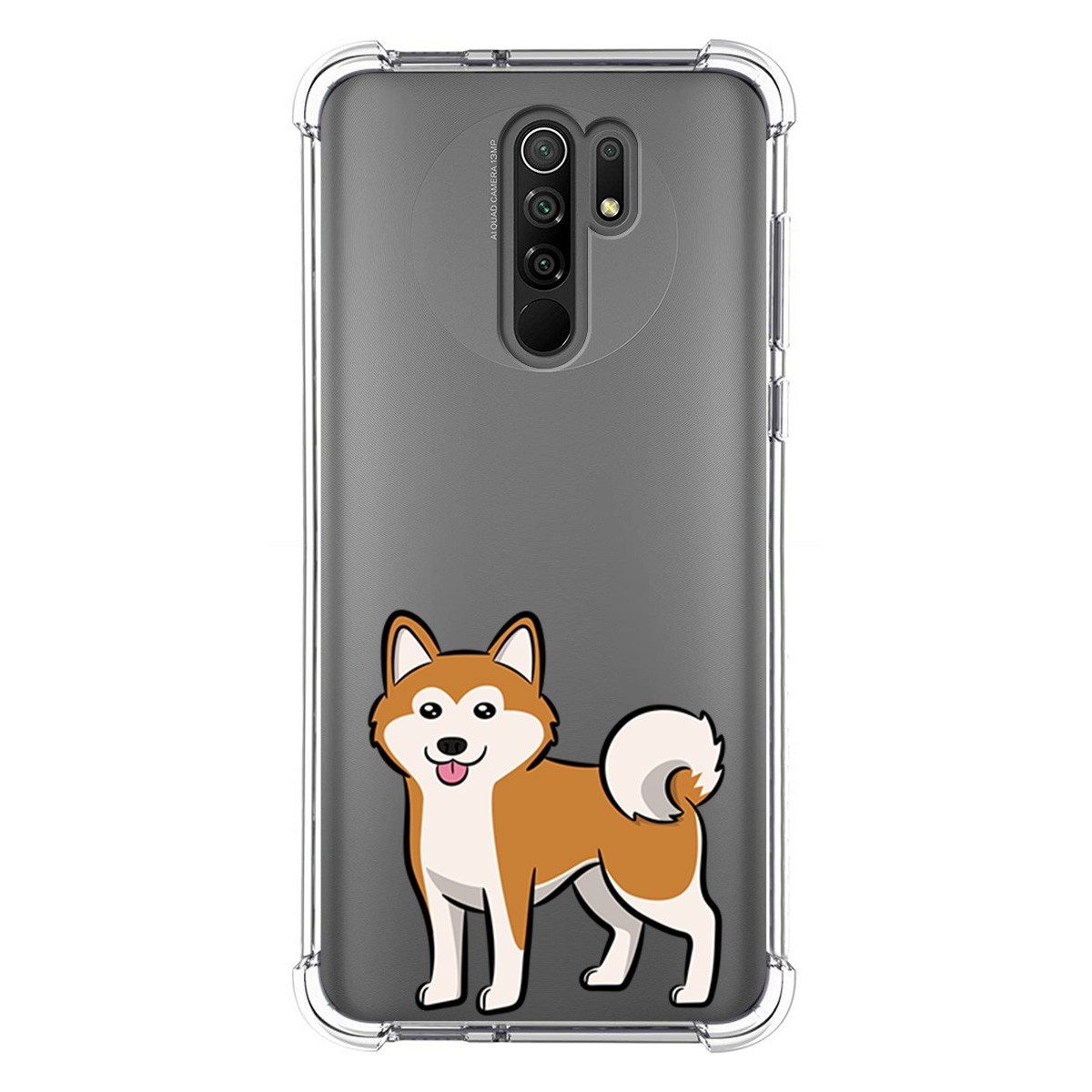 Funda Silicona Antigolpes para Xiaomi Redmi 9 diseño Perros 02 Dibujos