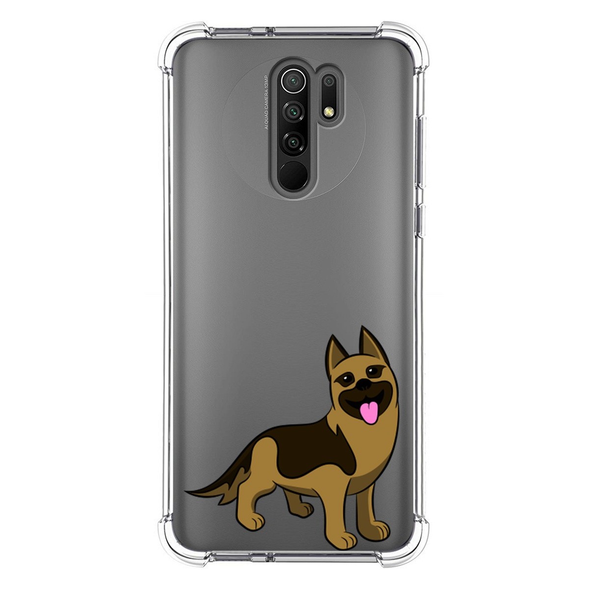 Funda Silicona Antigolpes para Xiaomi Redmi 9 diseño Perros 03 Dibujos